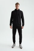 ERDEM İÇ GİYİM Erdem Weweus Siyah Yarım Fermuarlı Sweatshirt 223 - 1