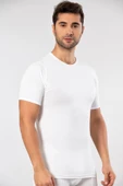 ERDEM İÇ GİYİM Weweus Erkek Beyaz Süper Ince Doğal Bambu Lüks Tişört 1130 thumbnail 4