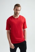 ERDEM İÇ GİYİM Weweus Kırmızı Oversize Erkek Tişört 1023 - 1