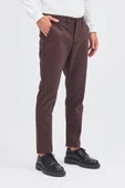 Sütlü Kahverengi Yan Cep Düz Paça Pamuklu Slim Fit Chino Casual Pantolon 1003255155 thumbnail 10