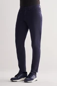 Koyu Lacivert Casual Slim Fit 5 cep Düz paça Pantolon 1003255320 thumbnail 3