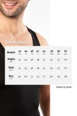 ERDEM İÇ GİYİM Erdem Siyah Ince Askılı Erkek Kaşkorse Atlet 1117 - 7