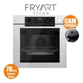 Ferre Steamart-Fryart-Silentart Serisi Beyaz Set (SC406-WFA + QEP64CB +D064-SA ) - Döküm Izgara / 65 cm Ocak - 5