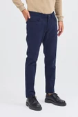 Koyu Lacivert 5 Cep  Düz Paça Pamuklu Slim Fit 5 Cep Casual Pantolon 1003255154 thumbnail 5