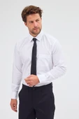 Beyaz Sert Yaka Uzun Kol Easy To Iron Comfort Fit Pamuklu Gömlek 1004255300 thumbnail 4