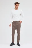 Haki Yan Cep Düz Paça Pamuklu Slim Fit Chino Casual Pantolon 1003255155 thumbnail 1