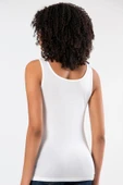 Weweus Beyaz Micro Modal Premium Kadın Atlet Tshirt Body 2110 - 8