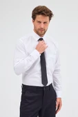 Beyaz Sert Yaka Uzun Kol Easy To Iron Comfort Fit Pamuklu Gömlek 1004255300 thumbnail 5