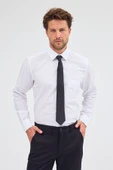 Beyaz Sert Yaka Uzun Kol Easy To Iron Comfort Fit Pamuklu Gömlek 1004255300 thumbnail 1