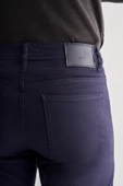 Koyu Lacivert Casual Slim Fit 5 cep Düz paça Pantolon 1003255320 thumbnail 5