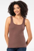 ERDEM İÇ GİYİM Erdem Weweus Kahve Viskon Kaşkorse Yumuşak Dokulu Atlet Body Tişört 2106 thumbnail 3