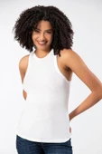 ERDEM İÇ GİYİM Weweus Beyaz Viskon Kaşkorse Halter Yaka Yumuşak Dokulu Atlet Body Tişört 2107 thumbnail 5