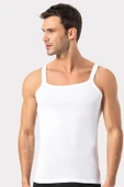 ERDEM İÇ GİYİM Erdem Beyaz Ince Askılı Erkek Kaşkorse Atlet 1117 thumbnail 4