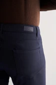 Lacivert 5 Cep  Düz Paça Esnek Slim Fit  Casual Pantolon 1003255157 - 5