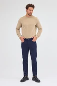 Koyu Lacivert 5 Cep  Düz Paça Pamuklu Slim Fit 5 Cep Casual Pantolon 1003255154 thumbnail 1