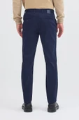 Koyu Lacivert Yan Cep Düz Paça Pamuklu Slim Fit Chino Casual Pantolon 1003255155 thumbnail 6