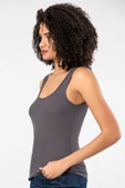 ERDEM İÇ GİYİM Erdem Weweus Antrasit Viskon Kaşkorse Yumuşak Dokulu Atlet Body Tişört 2106 thumbnail 4