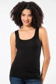 Weweus Siyah Micro Modal Premium Kadın Atlet Tshirt Body 2110 - 6