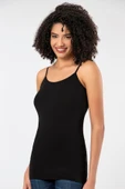 ERDEM İÇ GİYİM Weweus 3'lü Siyah Süper Ince Doğal Bambu Lüks Ip Askılı Atlet Tshirt Body 2310 - 6