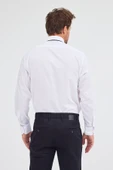 Beyaz Sert Yaka Uzun Kol Easy To Iron Comfort Fit Pamuklu Gömlek 1004255300 thumbnail 6