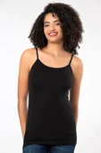 ERDEM İÇ GİYİM Weweus 3'lü Siyah Süper Ince Doğal Bambu Lüks Ip Askılı Atlet Tshirt Body 2310 - 5