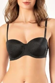 ERDEM İÇ GİYİM Weweus Siyah B Cup Dolgulu Parlak Sütyen 2539 thumbnail 1