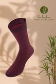 Weweus Erkek Bordo Doğal Süper Ince Bambu Lüks Çorap 269 thumbnail 1
