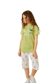 Weweus Yeşil Kız Çocuk Pijama Takımı 801 - 1