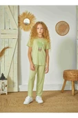 Weweus Yeşil Kız Çocuk Pijama Takımı 829 - 2