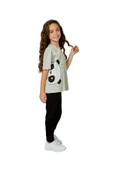 Weweus Gri Kız Çocuk Pijama Takımı 828 - 1