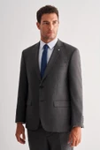 Koyu Antrasit 4 Drop Comfort Fit Classic Takım Elbise 1001255121 - 1