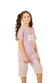 Weweus Gül Kurusu Kız Çocuk Düğmeli Pijama Takımı 805 - 1