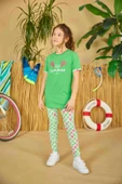 Weweus Yeşil Kız Çocuk Pijama Takımı 803 - 2