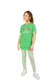 Weweus Yeşil Kız Çocuk Pijama Takımı 803 - 1