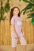 Weweus Gül Kurusu Kız Çocuk Düğmeli Pijama Takımı 805 - 2