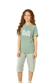 Weweus Yeşil Kız Çocuk Düğmeli Pijama Takımı 805 thumbnail 1