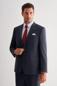 Koyu Lacivert 4 Drop Comfort Fit Classic Takım Elbise 1001255121 - 1