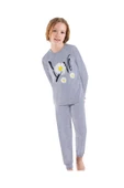 ERDEM İÇ GİYİM Weweus Gri Kız Çocuk Pijama Takımı 3747 - 1