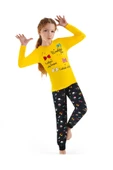 Weweus Sarı Kız Çocuk Pijama Takımı 3754 - 1