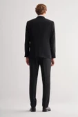 Siyah Kılıç Yaka Tam Astar 6 Drop Slim Fit Takım Elbise 1001255157 thumbnail 5