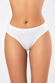 ERDEM İÇ GİYİM Weweus Beyaz Süper Ince Doğal Bambu Külot 2514 thumbnail 1