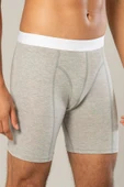 ERDEM İÇ GİYİM Erdem Gri Melanj Pamuk Elastan Uzun Boxer 1416 thumbnail 4