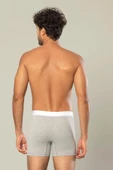 ERDEM İÇ GİYİM Erdem Gri Melanj Pamuk Elastan Uzun Boxer 1417 thumbnail 5