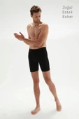 ERDEM İÇ GİYİM Weweus Siyah Erkek Süper Ince Doğal Bambu Lüks Uzun Boxer 1013 - 4