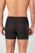 Weweus Siyah Pamuk Elastan Çizgili Boxer 14921 thumbnail 5