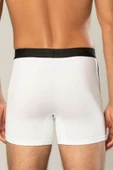 ERDEM İÇ GİYİM Erdem Beyaz Pamuk Elastan Uzun Boxer 1417 thumbnail 4