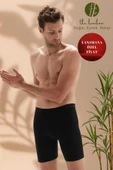ERDEM İÇ GİYİM Weweus Siyah Erkek Süper Ince Doğal Bambu Lüks Uzun Boxer 1013 thumbnail 1