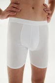 ERDEM İÇ GİYİM Weweus Beyaz Erkek Süper Ince Doğal Bambu Lüks Uzun Boxer 1013 thumbnail 7