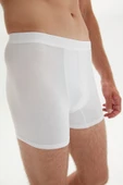 ERDEM İÇ GİYİM Weweus Beyaz Erkek Süper Ince Doğal Bambu Lüks Boxer 1012 - 8