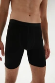 ERDEM İÇ GİYİM Weweus Siyah Erkek Süper Ince Doğal Bambu Lüks Uzun Boxer 1013 thumbnail 6